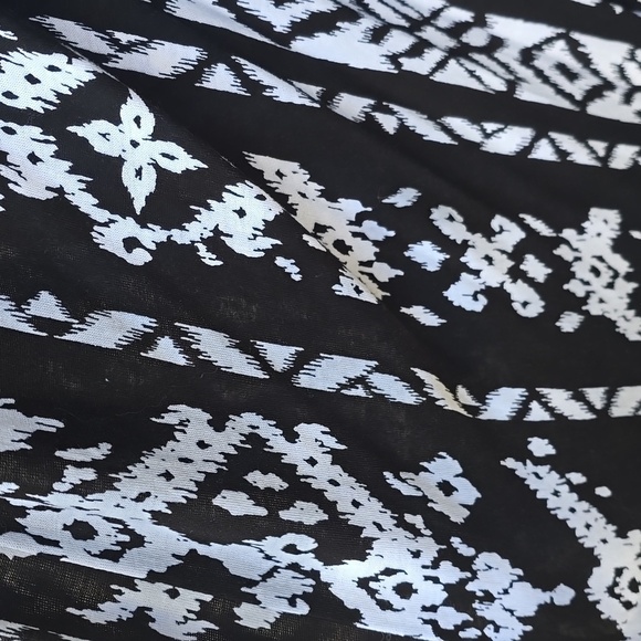 INC black white embellished ikat tribal print maxi dress 2x NWT - Picture 7 of 10